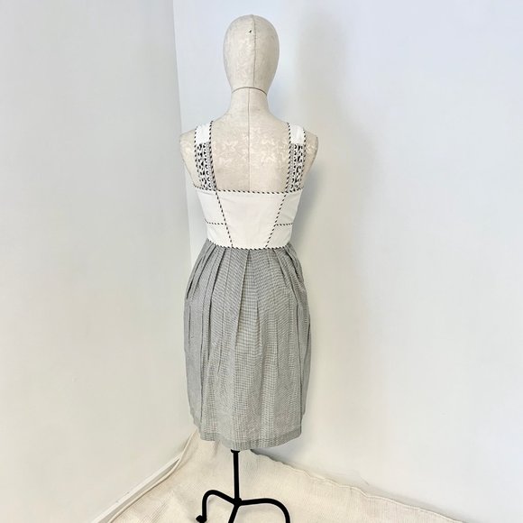 Zac Posen 8 Embroidered Sleeveless Sundress Khaki - Picture 7 of 12